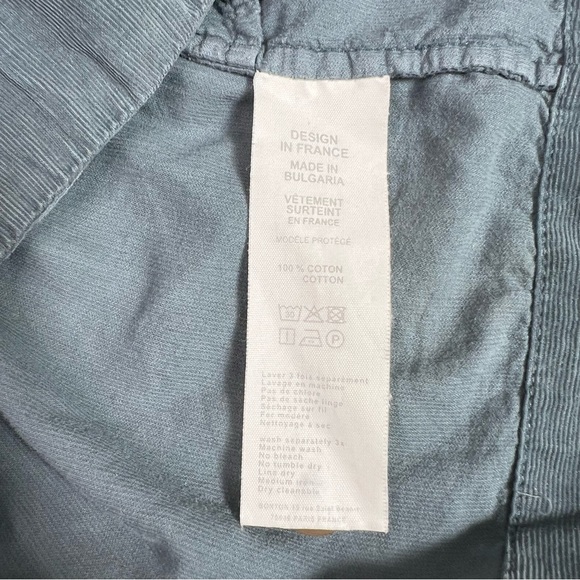 Bonton Kids Corduroy Skirt with Braces Blue Size 6 - Picture 5 of 7